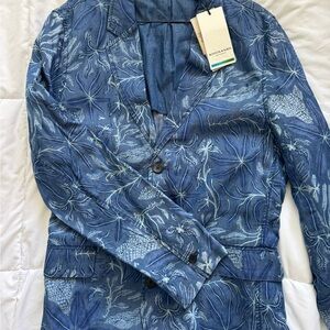 Blue Patterned Blazer